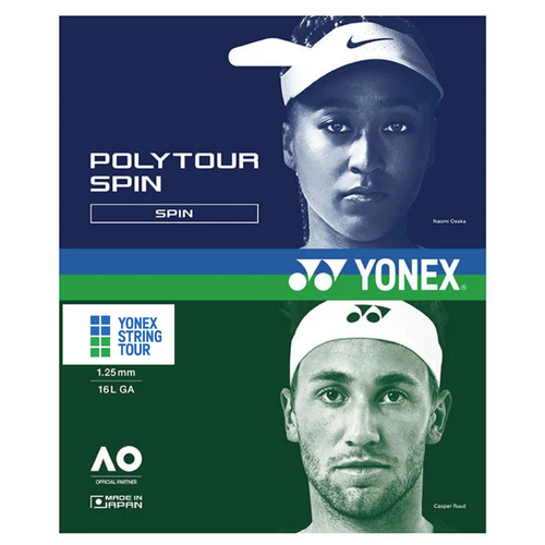 Yonex Poly Tour Spin 1.25/16L (12m Set) - Colbolt Blue 