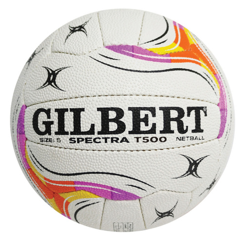 Gilbert Spectra T500 Netball White - Size 5