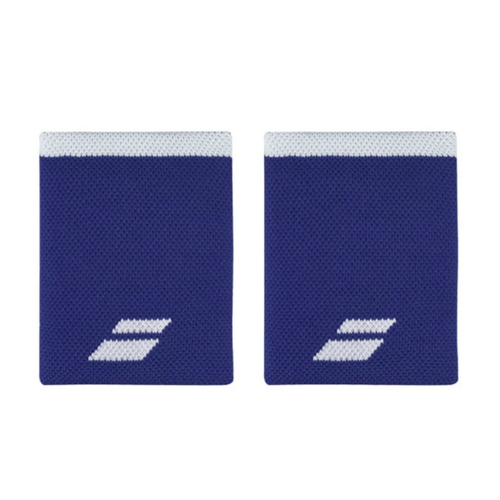Babolat Logo Jumbo Wristbands - Blue/White