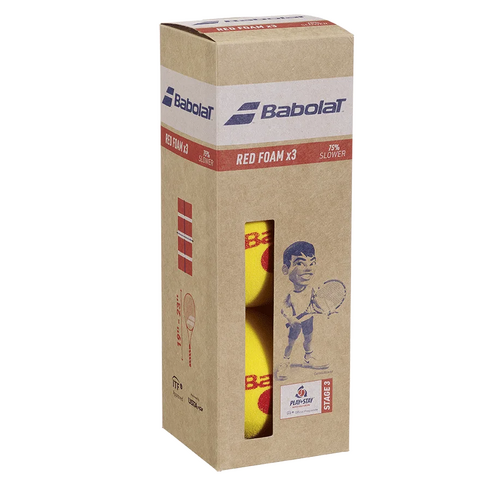 Babolat Foam Ball 3 Pack - Stage 3 (Red Baller)