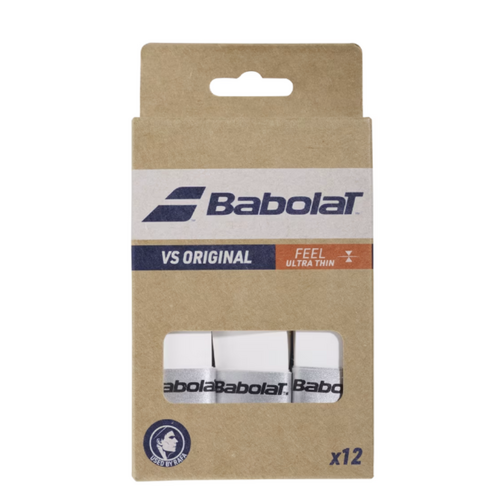 Babolat VS Original Feel Overgrips (12 Pack) - White