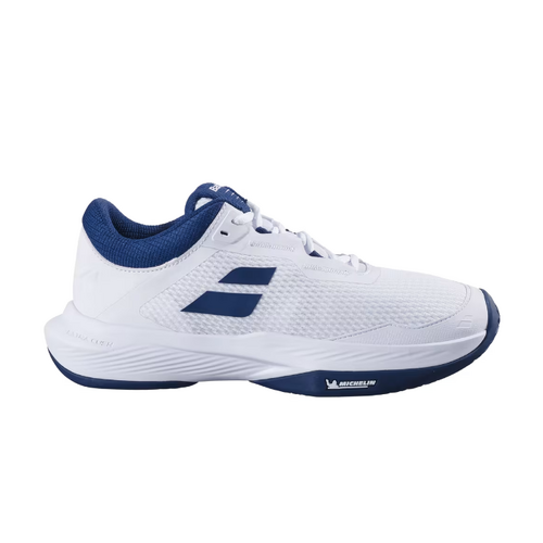 Babolat Mens SFX 4 (AC) Tennis Shoes - White/Estate Blue [Size : US - 8]