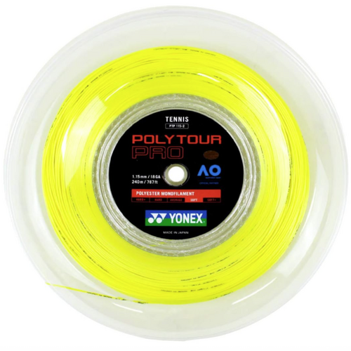 Yonex Poly Tour Pro 1.15mm Yellow - 200m Coil 