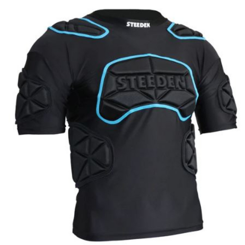 Steeden Bolt Shoulder Pads - Black/Blue [Size : Medium - 100-115cm]