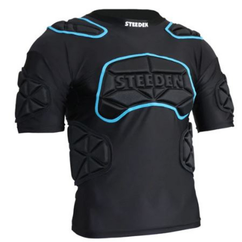 Steeden Bolt Shoulder Pads - Black/Blue [Size : Junior - 60-75cm]