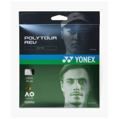 Yonex Poly Tour Rev 125 Tennis String White - 12m Set