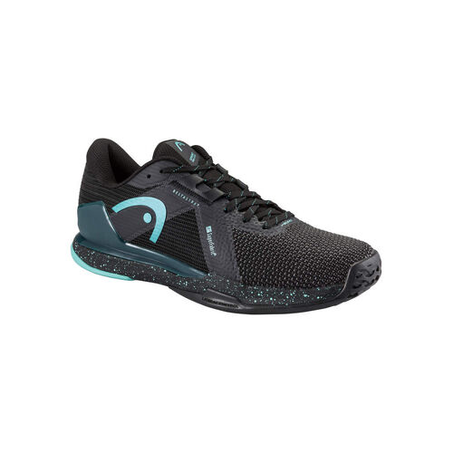 Head Mens Sprint Pro 4.0 SF (AC) Tennis Shoes – Black/Teal [Size : US - 8]
