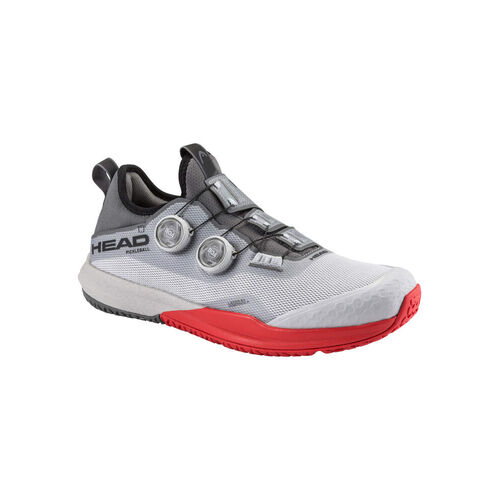 Head Mens Motion Pro BOA Pickleball Shoes - Grey/Red [Size : US - 9]