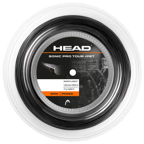 Head Sonic Pro Tour rPET (200m Reel) - Black