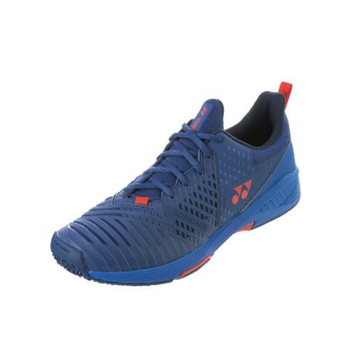 Yonex Mens Sonicage 3 Clay - 2022 - Navy/Red [Size : US - 10.5]