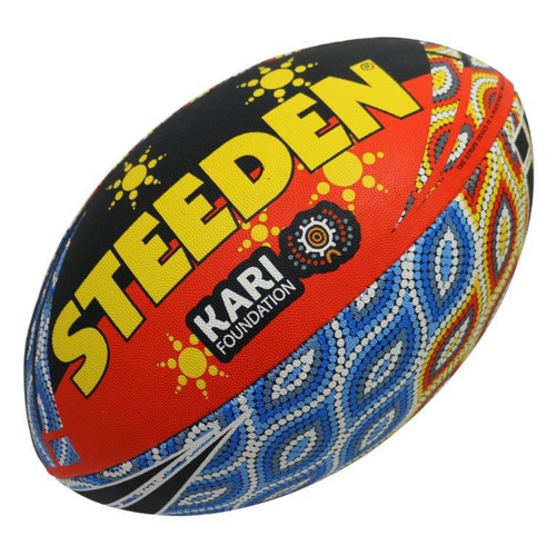 Steeden First Nations Ball (Burrii Protect) - Size 11" Mini - Rugby League Ball