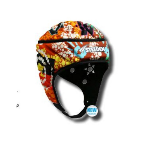 Steeden Players Head Gear - Indigenous [Size : JNR- 52cm ]