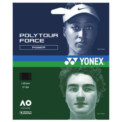 Yonex Poly Tour Force 1.20/17G (12m Set) - Black