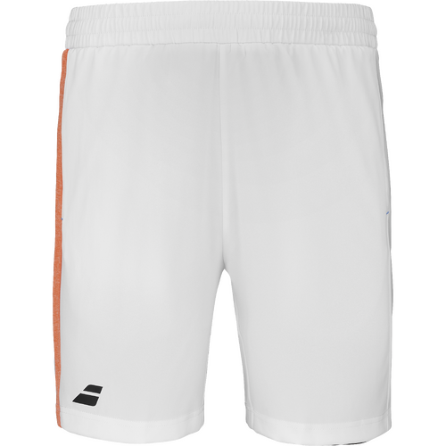 Babolat Boys Play Short - White/Orange [Size : 6-8 Years Old ]