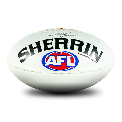 Sherrin 20cm Mini AFL Ball - White