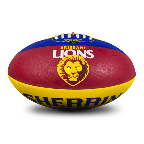 Sherrin AFL Team Ball - Brisbane Lions - Size 5