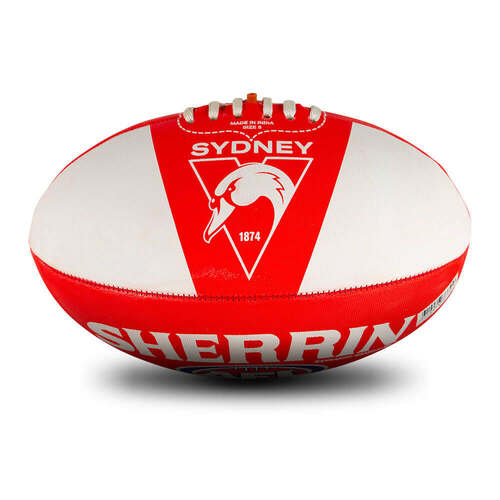 Sherrin AFL Team Ball - Sydney Swans - Size 5