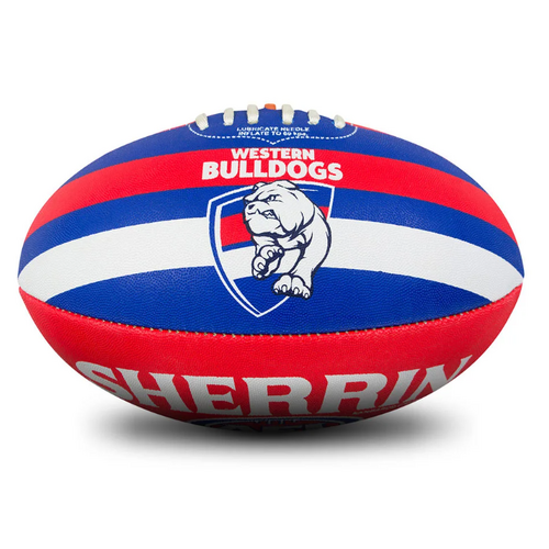 Sherrin AFL Team Ball - Western Bulldogs - Size 5