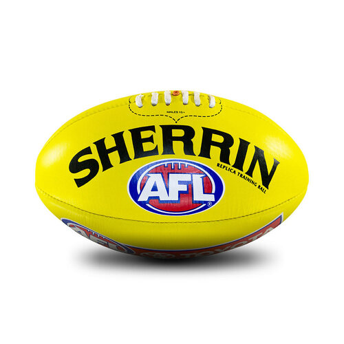 Sherrin AFL Replica Training Ball - Yellow - Size 3