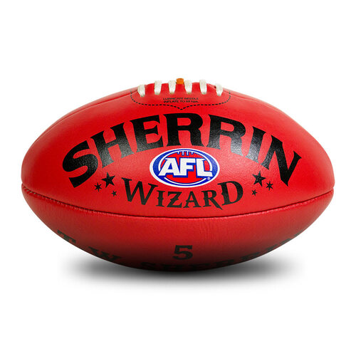 Sherrin Wizard Leather -Red - Size 5