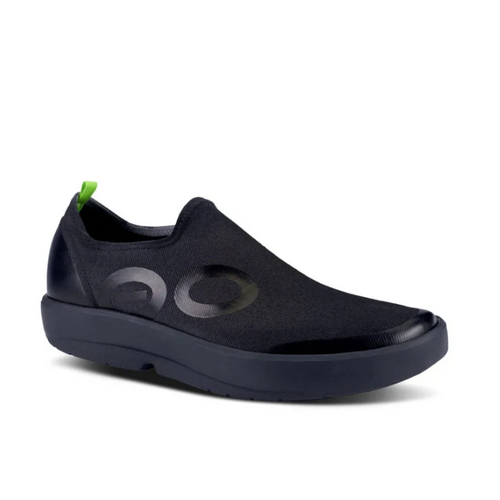 Oofos OOMG Sport Mens Slip on - Black (Size US 12)