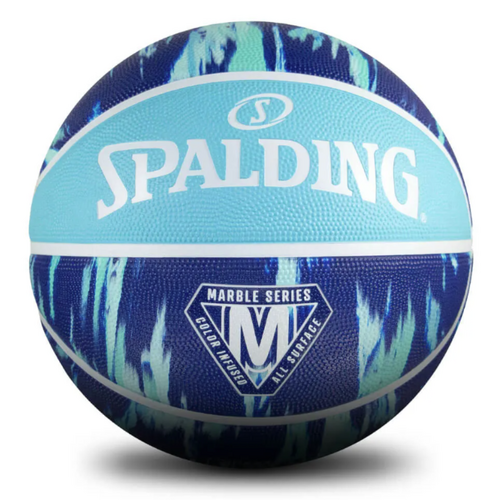 Spalding Marble Blue Outdoor Basketball - Size 6