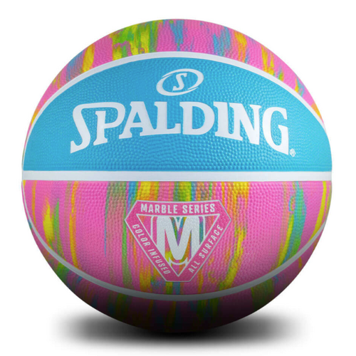 Spalding Marble Pink Outdoor Basketball - Size 6