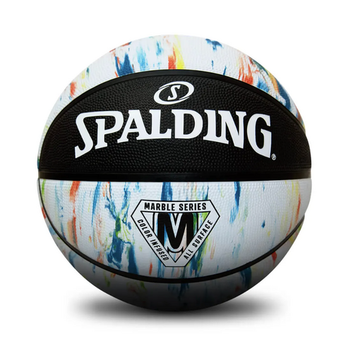 Spalding Marble Rainbow Outdoor Basketball - Size 6