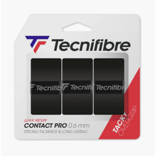 Tecnifibre Contact Pro Overgrips Black (3 Pack)