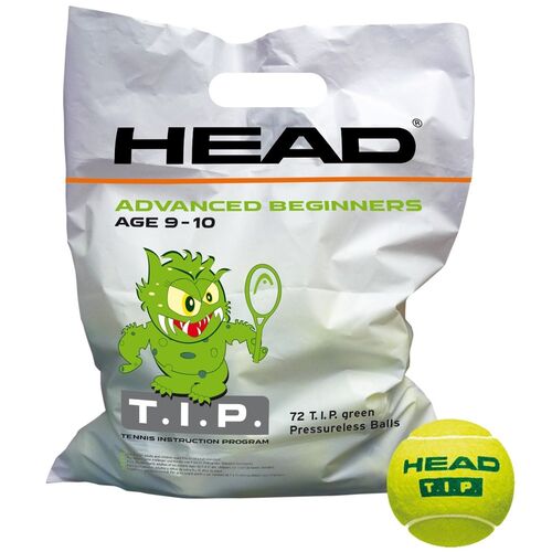 Head T.I.P. Green Bag of 72 Balls