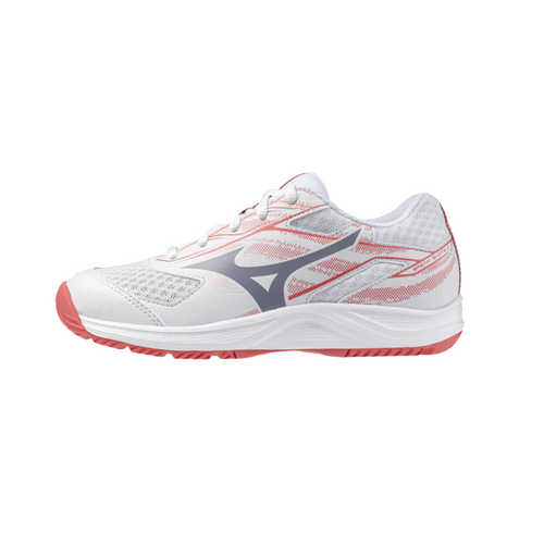 Mizuno Breakshot 5 Junior AC - White/Calypso [Size : Size - 2]