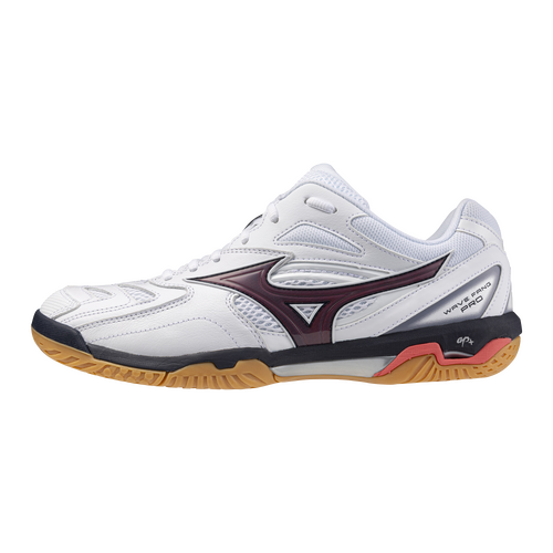 Mizuno Wave Fang Pro (U) - White/Baritone Blue/ Calypso Coral [Size : US - 6]