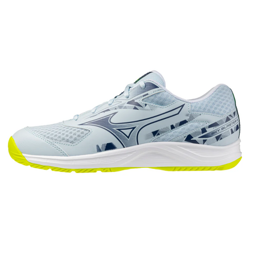 Mizuno Sky Blaster 4 (Unisex) Badminton Shoes - Ice/White/Yellow [Size : US - 6]