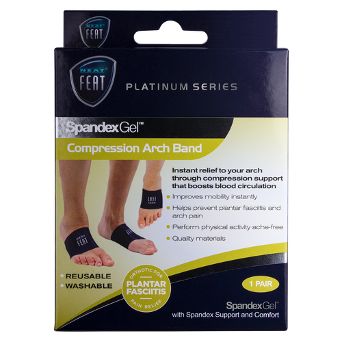 Platinum Series Compression Arch Band - For Plantar Fasciitis [Size: Medium]