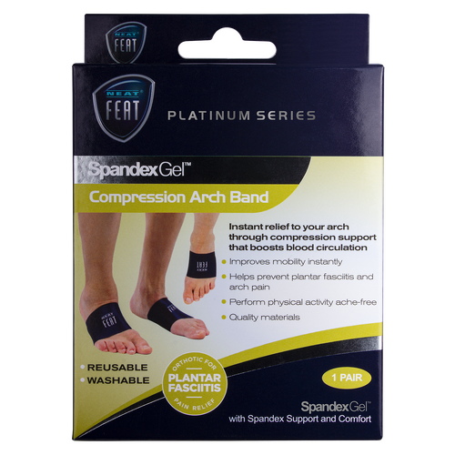 Platinum Series Compression Arch Band - For Plantar Fasciitis [Size: Large]
