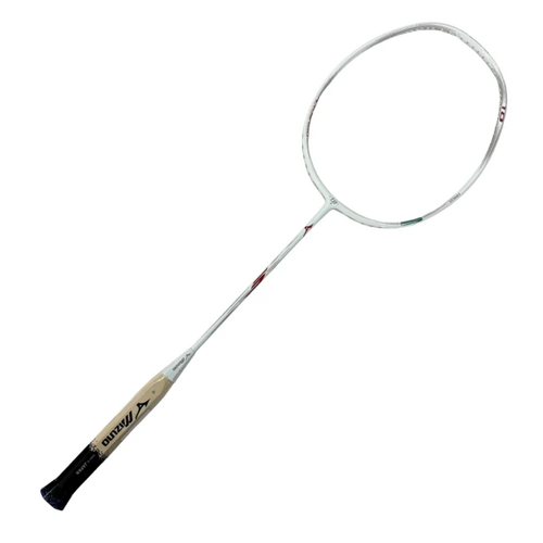 Mizuno Acrospeed 1 Drive Badminton Racquet -White/Red (Made in Japan)