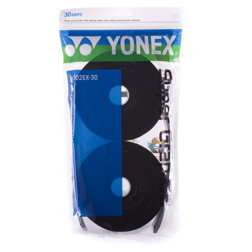 Yonex Supergrap Overgrip 30 Pack [Colour: Black]
