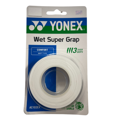 Yonex Supergrap Overgrip 3 Pack - White