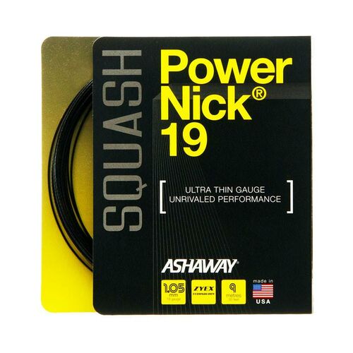 Ashaway Powernick 19/1.05mm - Black 9M Set 