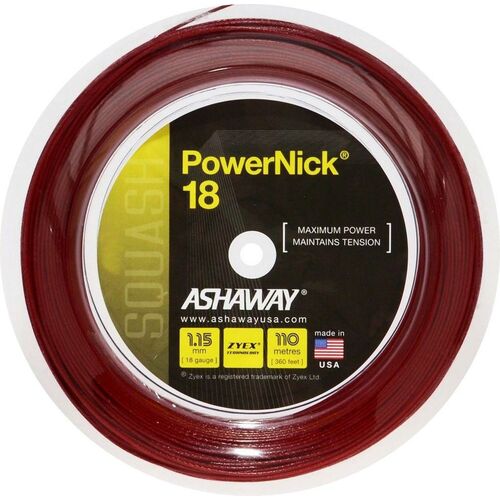 Ashaway Powernick 18/1.15mm - Red 110M Reel 