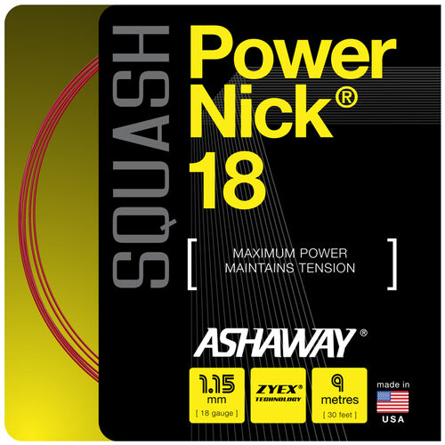 Ashaway Powernick 18/1.15mm - Red 9M Set 