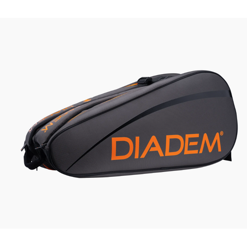 Diadem Tour V3 9 Racquet Bag - Gunmetal/Orange