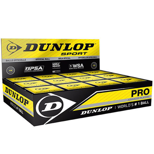 Dunlop Pro Dozen Ball Box (Double Yellow)