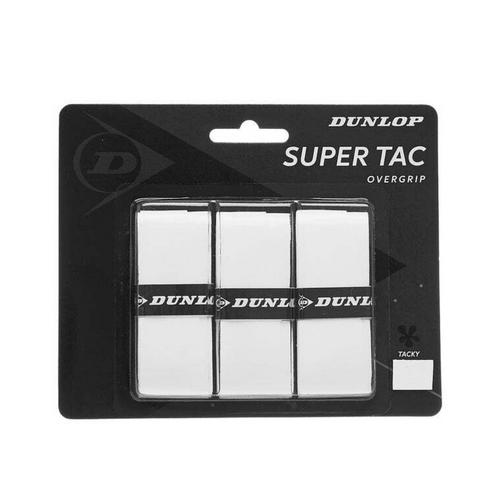 Dunlop Super Tac Overgrip 3pk - (White)