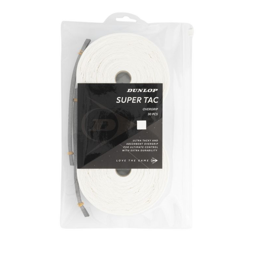 Dunlop Super Tac Overgrip 30pk White