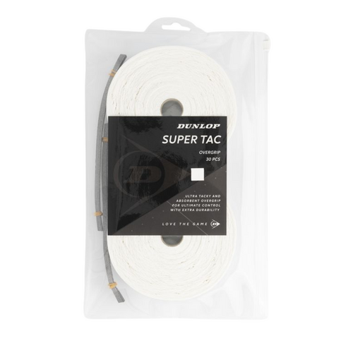 Dunlop Super Tac Overgrip 30pk - White