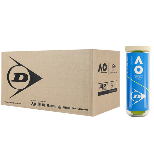 Dunlop Australian Open 3 Ball 24 Can Case