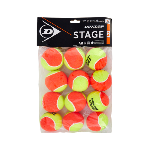 Dunlop Stage 2 Orange Ball 12 Pack