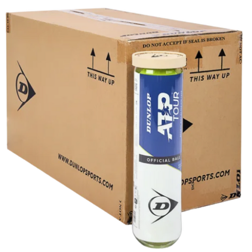 Dunlop ATP Tour Box of Balls (18 x 4 Ball Cans)
