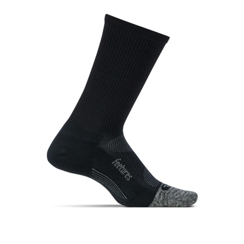 Feetures! Elite Light Cushion Mini Crew Socks [Colour: Black] [Size: Medium]